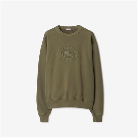 burberry crew neck logo sweatshirt|EKD Cotton Sweatshirt in Silt .